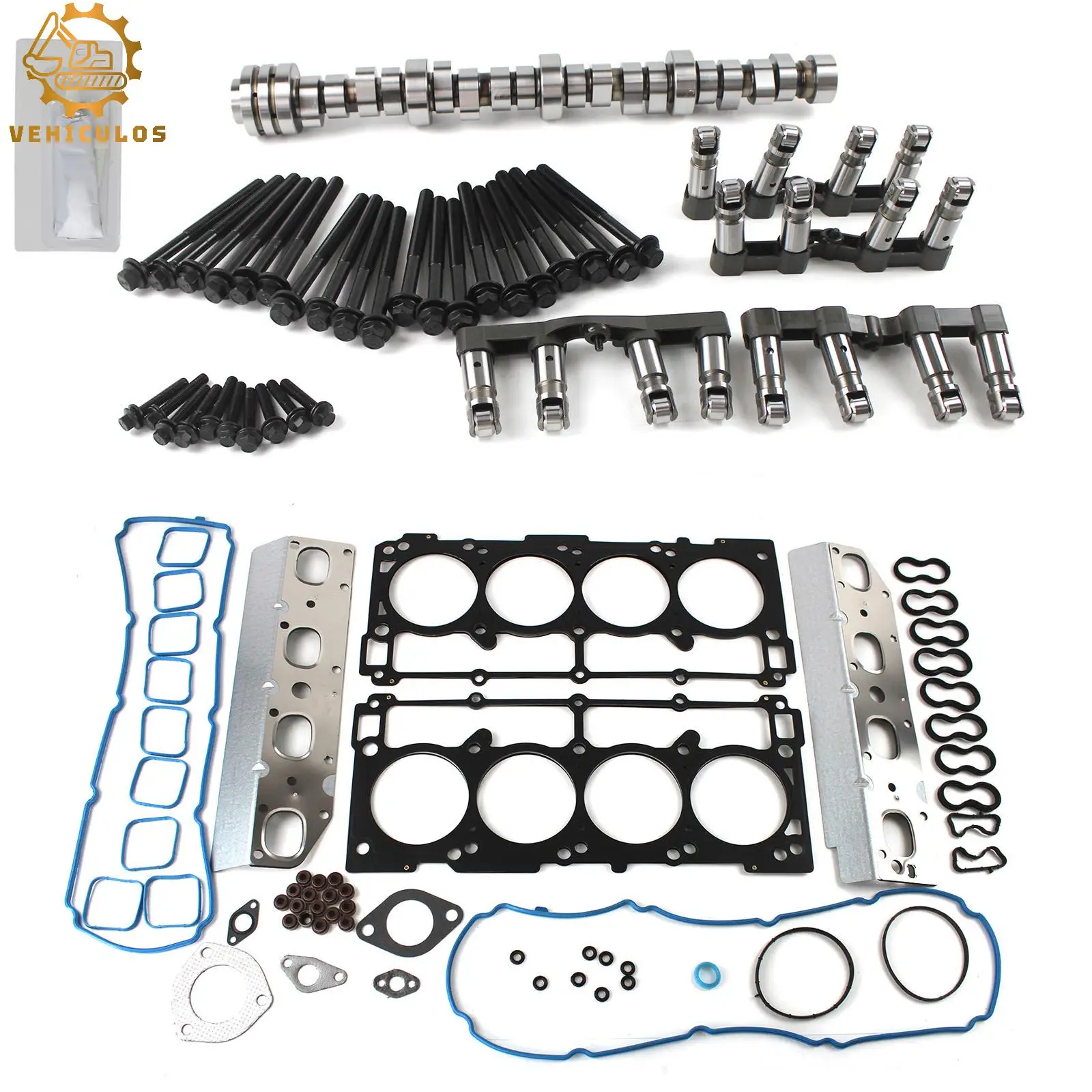 1Set Engine Rebuild Overhaul Repair Kit For 09-15 Dodge Chrysler Ram 5.7L MDS Hemi lifters & Head Gaskets & Camshaft Kit