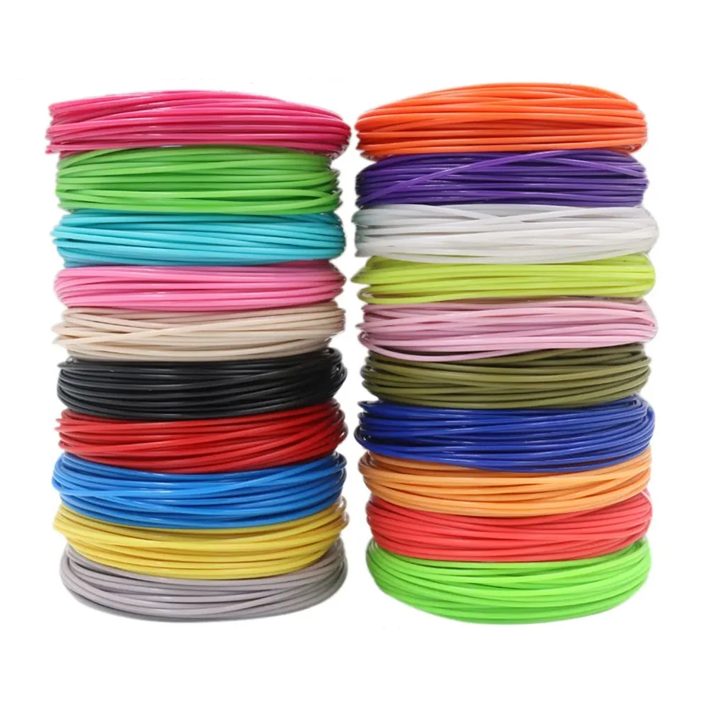خيوط PLA ملونة لـ 25M 30M 36M 45M 50M 96M 100M 150M 200M عبوة بلاستيكية آمنة خالية من الدخان لقلم طباعة الأطفال ثلاثي الأبعاد #6