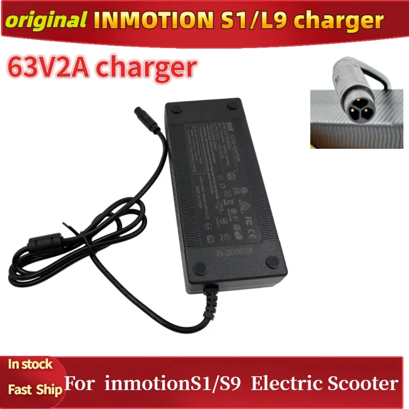 Original Charger for INMOTION S1/L9 Electric Scooter INMOTION Kickscooter 63V Li-on Battery Charger Power Supply Accessories