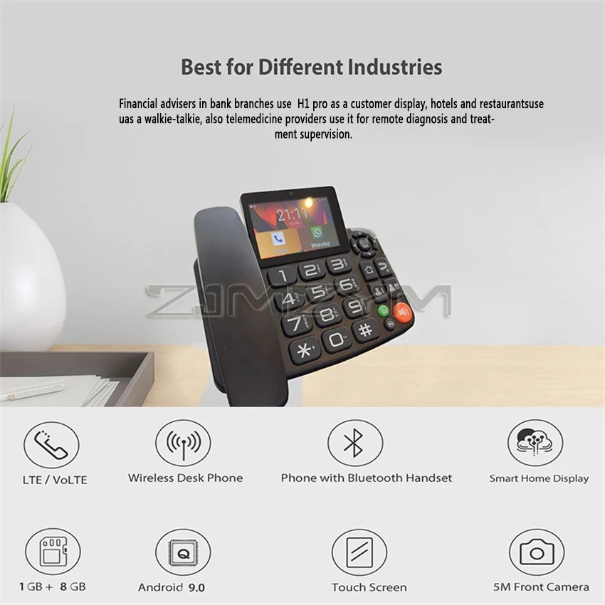 Android LTE Fixed Wireless landline 4G SIM network video phone universal elderly WIFI Touch Screen video Telephone home office