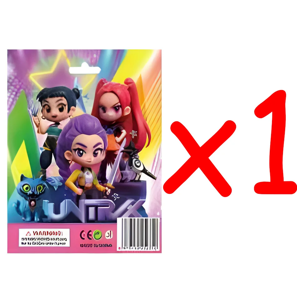 24 Stück Anime Kpop Demon Hunters Blind Box Figur Spielzeug Sammlermodell für Fans Desktop-Dekoration Gaming Animierte Zeichnungen
