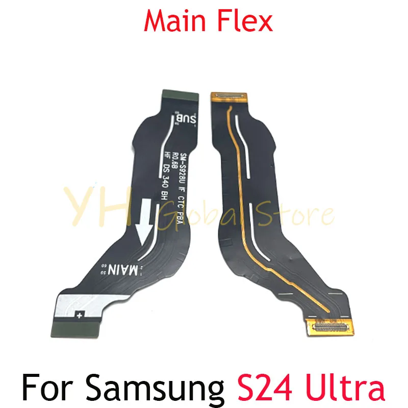 Mainboard Flex For Samsung Galaxy S24 Ultra Signal Antenna Connection Motherboard Main Board LCD Display Flex Cable Repair Parts