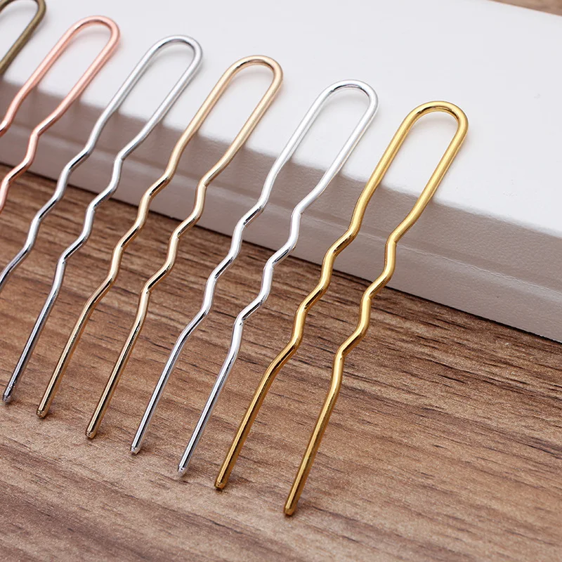 10pcs Metal Copper Hairpins Sticks For Hair Colets Fork Bride Clip Jewelry Accesories Vintage Women Aesthetic Decoration Tiara