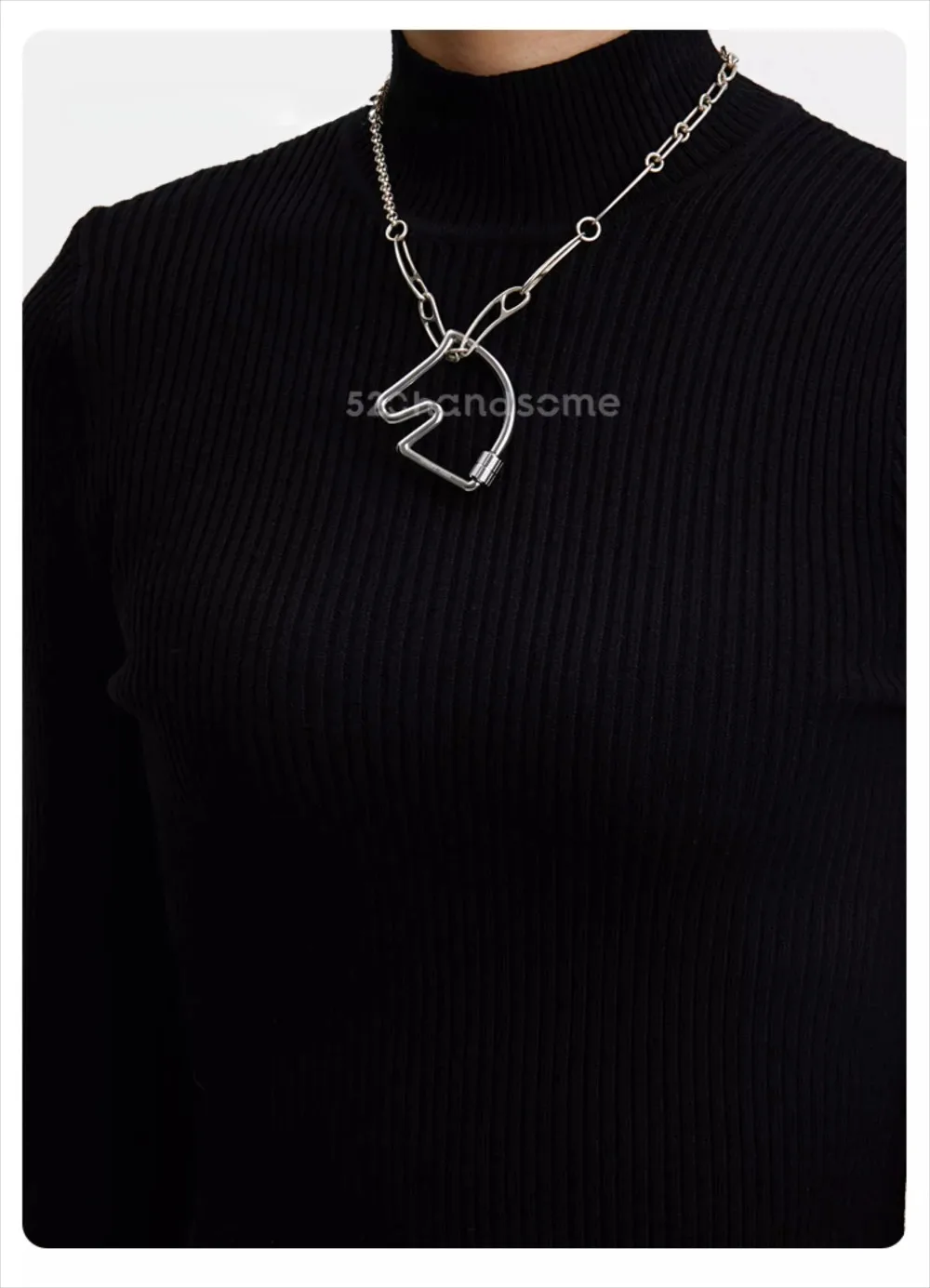 porte-cles-tete-de-cheval-2026-en-acier-inoxydable-breloque-de-sac-miroir-sangle-a-boucle-reglable-cadeau