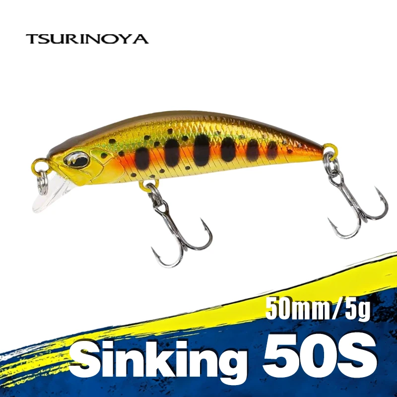 TSURINOYA hundimiento Minnow Mini señuelo duro DW63 50S 50mm 5g señuelo de pesca Artificial Wobblers Crankbait cebo de trucha