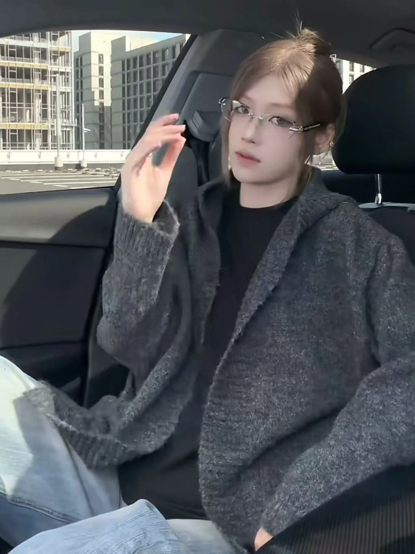 

Мужской кардиган Cleanfit Deep ey, вязаный свитер в американском стиле, осенняя повседневная кофта стандартной длины с длинными рукавами