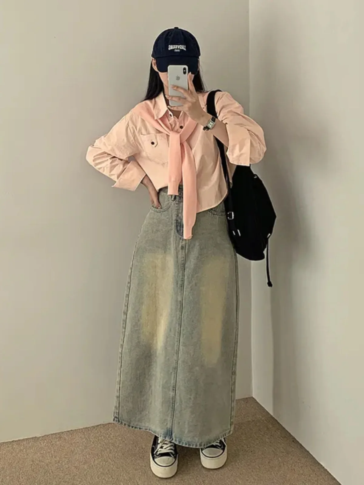 White irt Women's Early Autumn New Sle Knitted awl Two-Piece Set ort High Waist Commute Sle Korean Version  Collar