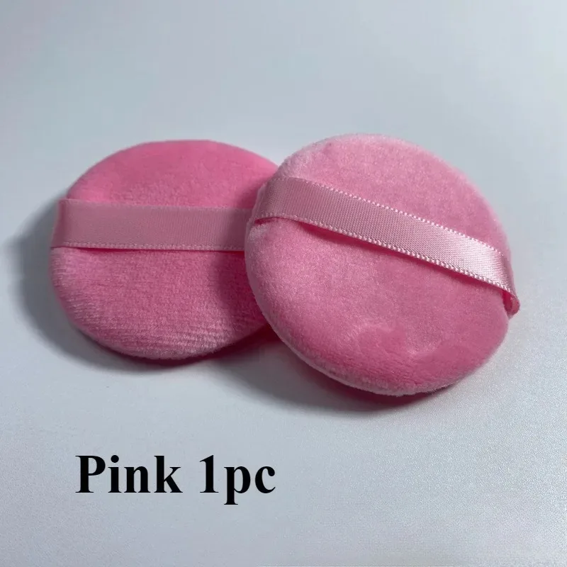 1/5 قطعة من إسفنجة بودرة جافة مستديرة من الكريستال فائق النعومة للمكياج