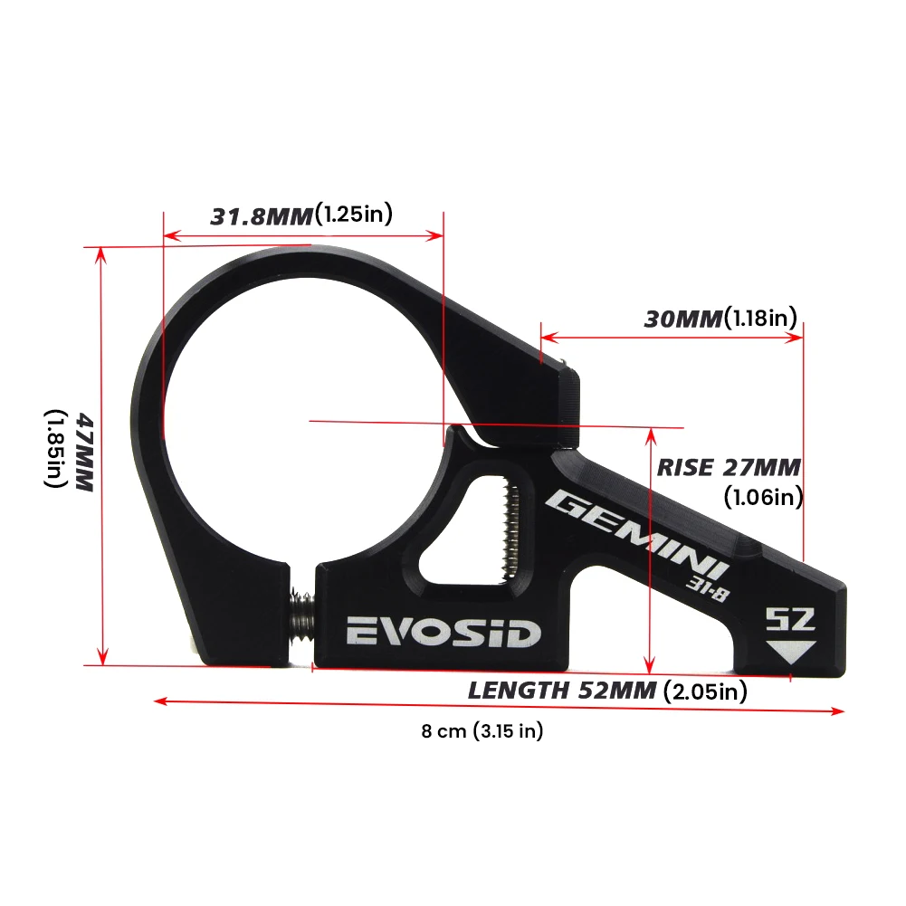 Mountain Bike Stem 2 Pcs for Dual Crown Forks Split Design Mountain Bike Stem Aluminum Alloy Downhill Bicycle Direct Mount Stem