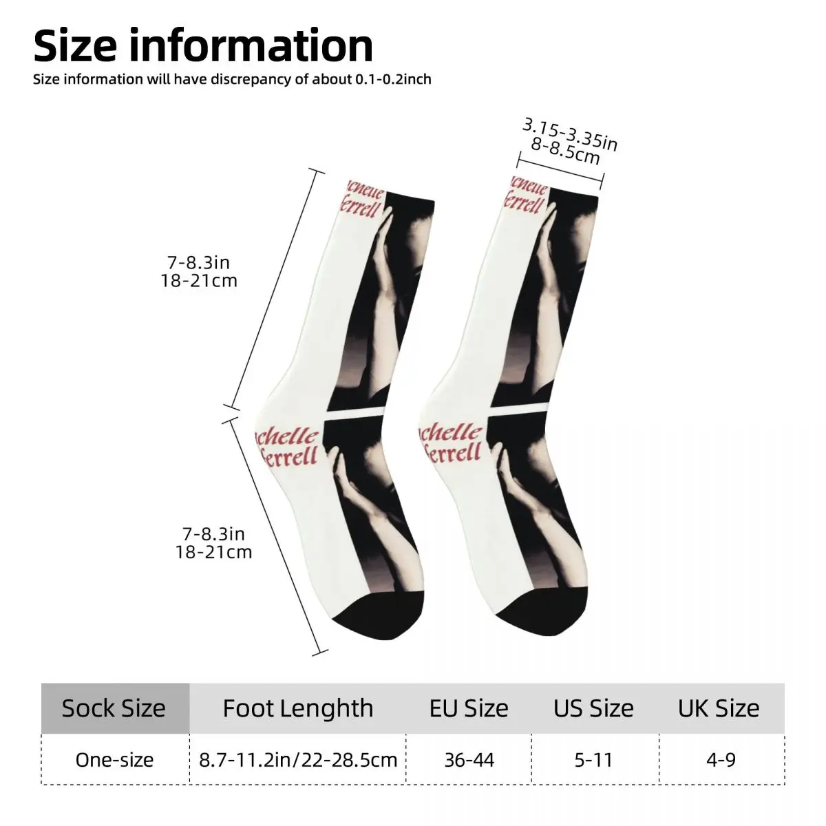 Hip Hop Retro Somethin' Else Music Crazy Men's compression Socks Unisex R-Rachelle Ferrell Singer Harajuku Seamless Printed