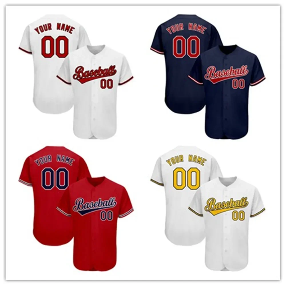 Custom Spring Baseball Jersey for Family Print Adult/Kids Jerseys Multi Color-design Embroidered Sport Shirts With Letters