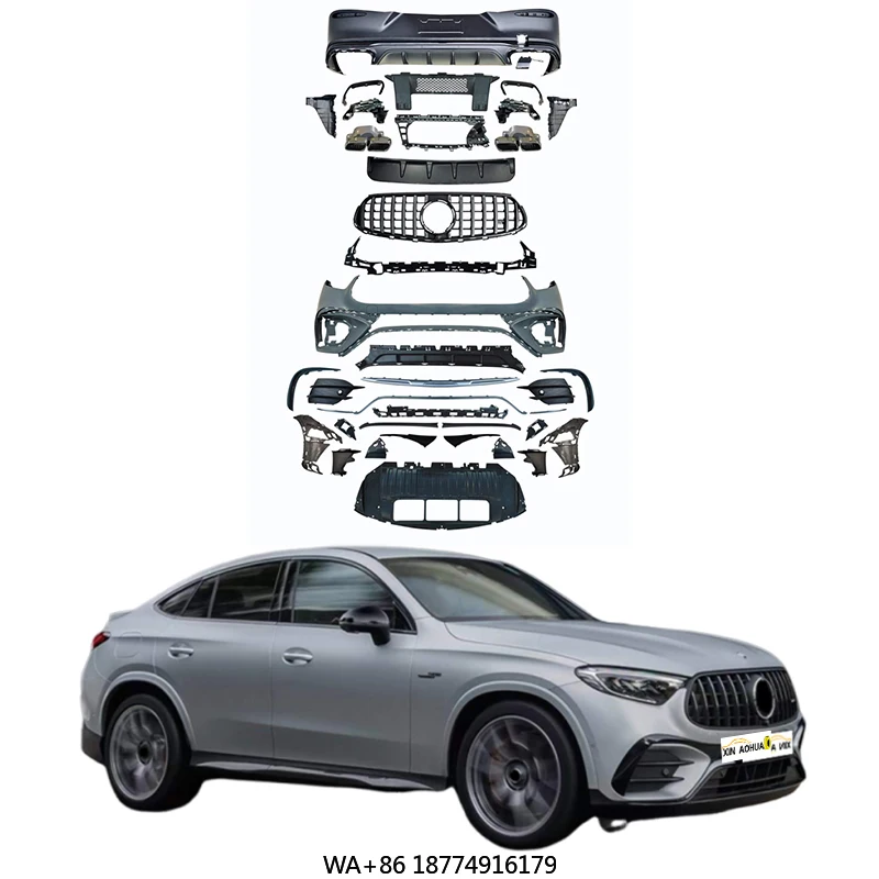 

New Wholesale Price Body Kit Bumper for C254 GLC Coupe Upgraded GLC63 Coupe Style Body Kit Grille Spoiler