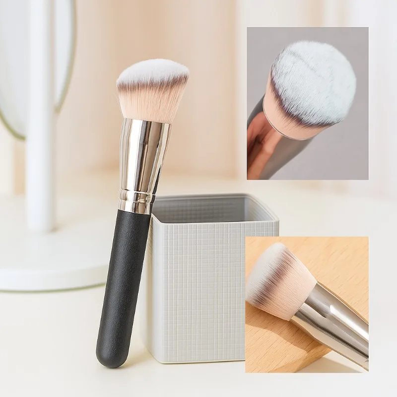 Flawless Foundation Concealer Brush Set for Contouring Blending Blusher and Eye Makeup with Dense Face Brushes
