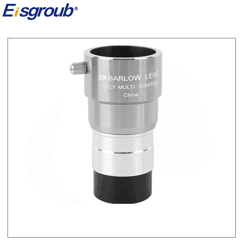 Eisgroub Metal 2X3X/5X Extender Telescope Double Universal Barlow Lens to Contact 1.25 Inches 31.7mm Eyepiece