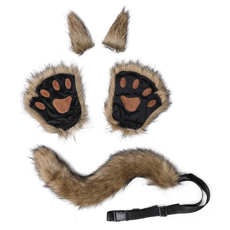 Halloween Carnival Imitation Animal Ear Tail Suit Cosplay Cosplay Outdoor Party Props