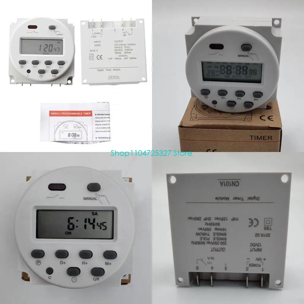 

D8KF CN101A 16A микрокомпьютерный таймер 110 В/220 В/24 В/12 В для реле времени, прочный