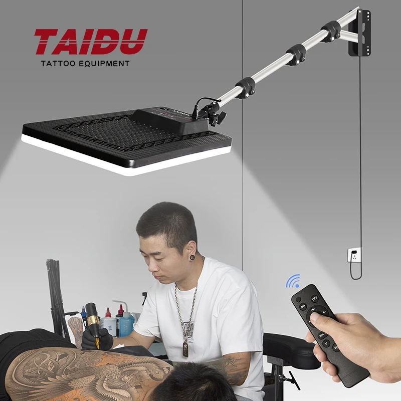 TAIDU 2025 Tattoo Mounted Led Wall Light Stainless Steel Adjustable Frame Wall Lights Three Color Lighting Wall Lamp Equipment