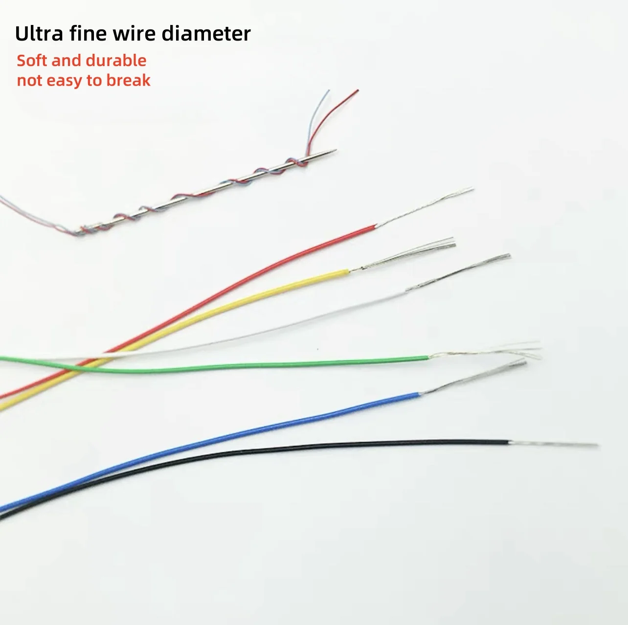 10M UL10064 FEP Wire 26/28/30/32/34/36/40AWG PTFE Plastic Ultra Fine Micro Litz Wires Solder High Conductivity Copper Cable