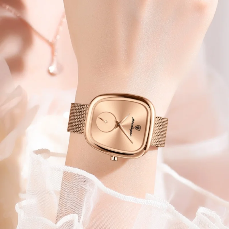 

Wine Barrel Design Women Watches Japan Movement Simple Fashion Ladies Watch Small Dial Quartz Watch