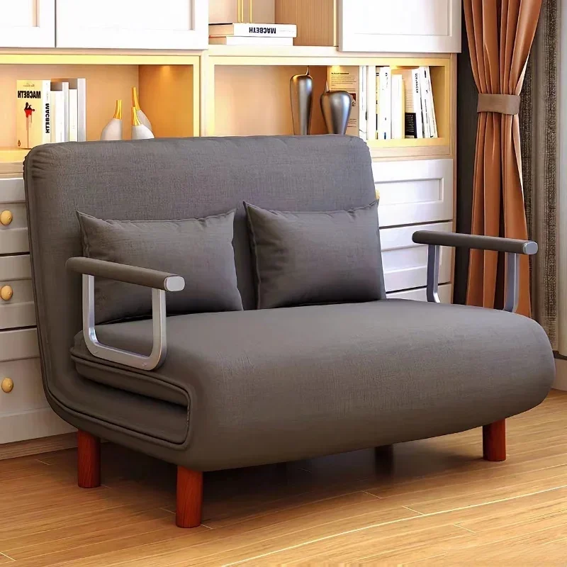 

Modern Simple Foldable Sofa Bed Multi-functional Internet Celebrity Living Room Double Push Retractable Sofa Home Furniture
