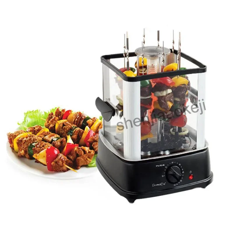 Fogão De Churrasco Sem Fumaça Rotativo Automático, Forno Elétrico, Rotisseries Indoor, Máquina De Kebab De Cordeiro, 220V