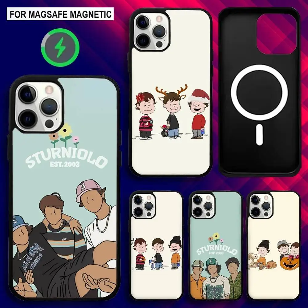 

S-Sturniolo Triplets Phone Case For iPhone 16e,16,15,14,13,12,11,Plus,Pro,Max,Mini Magsafe Magnetic Wireless Charging