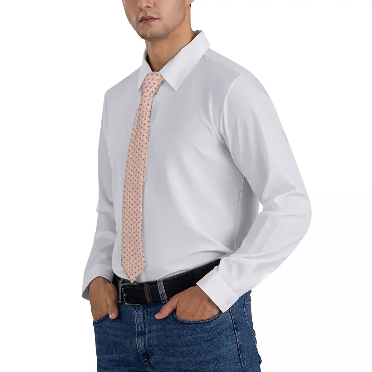 Corbata con patrón de hojas de Anime para adultos, corbata de cuello de Manga Janpan, corbatas de fiesta de boda Unisex, accesorios de corbata casuales, corbata de cuello de calidad, novedad