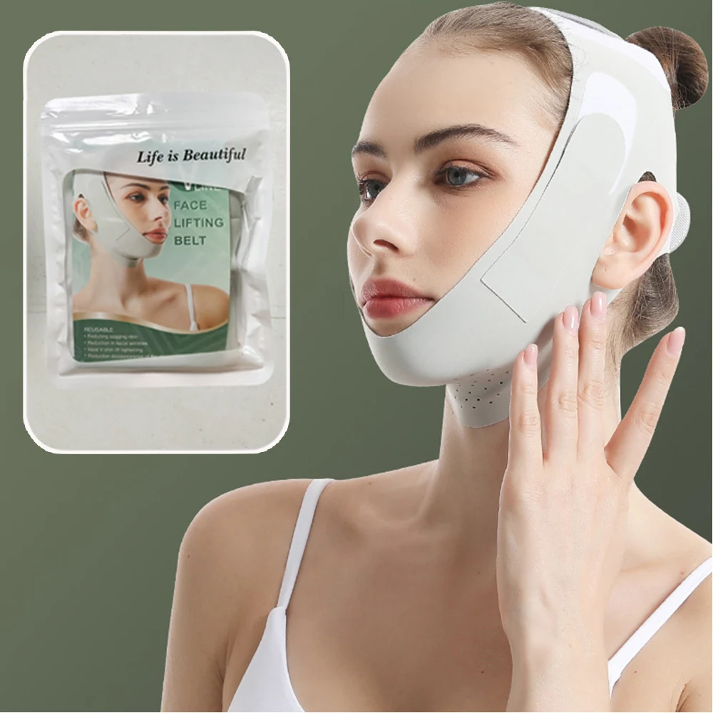 New V-Line Face Shaper Belt Anti Wrinkle Face Lift Mask For Women Chin Cheek Slimming Bandage Sleep Mask Face Beauty Tools