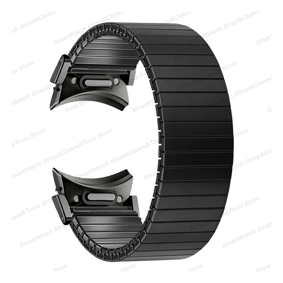 Stainless Steel Elastic Strap for Samsung Galaxy Watch 6 5 4 Quick Fit No Gaps Adapter Watch Band for Galaxy Watch 40 44 43 47mm