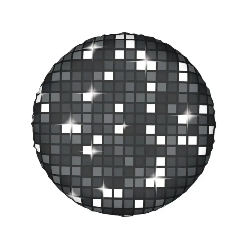 Black Diamond Disco Ball Glitter Spare Tire Cover for Honda CRV 4WD 4x4 SUV Car Wheel Protector 14