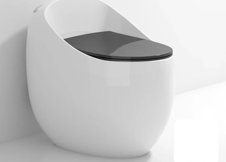 Creative personality of household toilet Egg-shaped toilet Small-sized toilet with large pipeline and large impulse