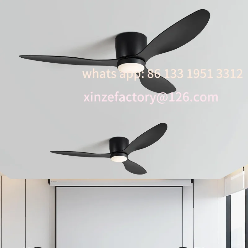 

Customizable Low Floor Smart Ceiling Fan Light Remote Control 3 Blades Modern Living Room Ceiling Fan Light Bedroom Fan AC85-265