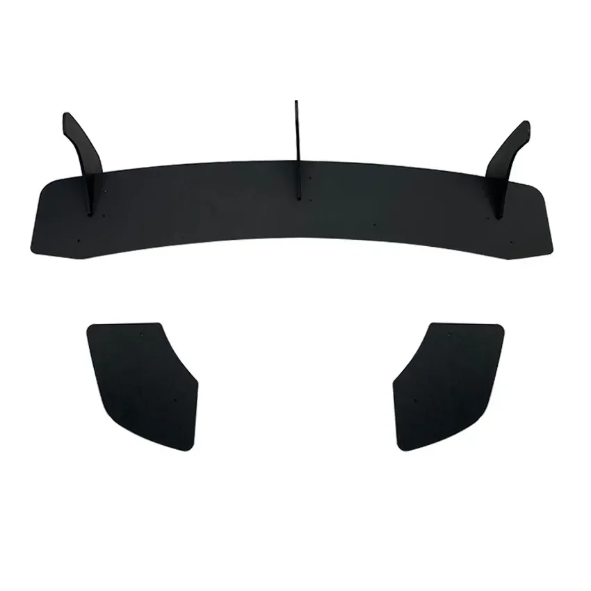 Für VW Scirocco R 2008-2016 Auto Heckstoßstange Diffusor Auspuffhalterung 3 Flossen Boot Splitter Schutz Spoiler Platte Lip Auto Teile