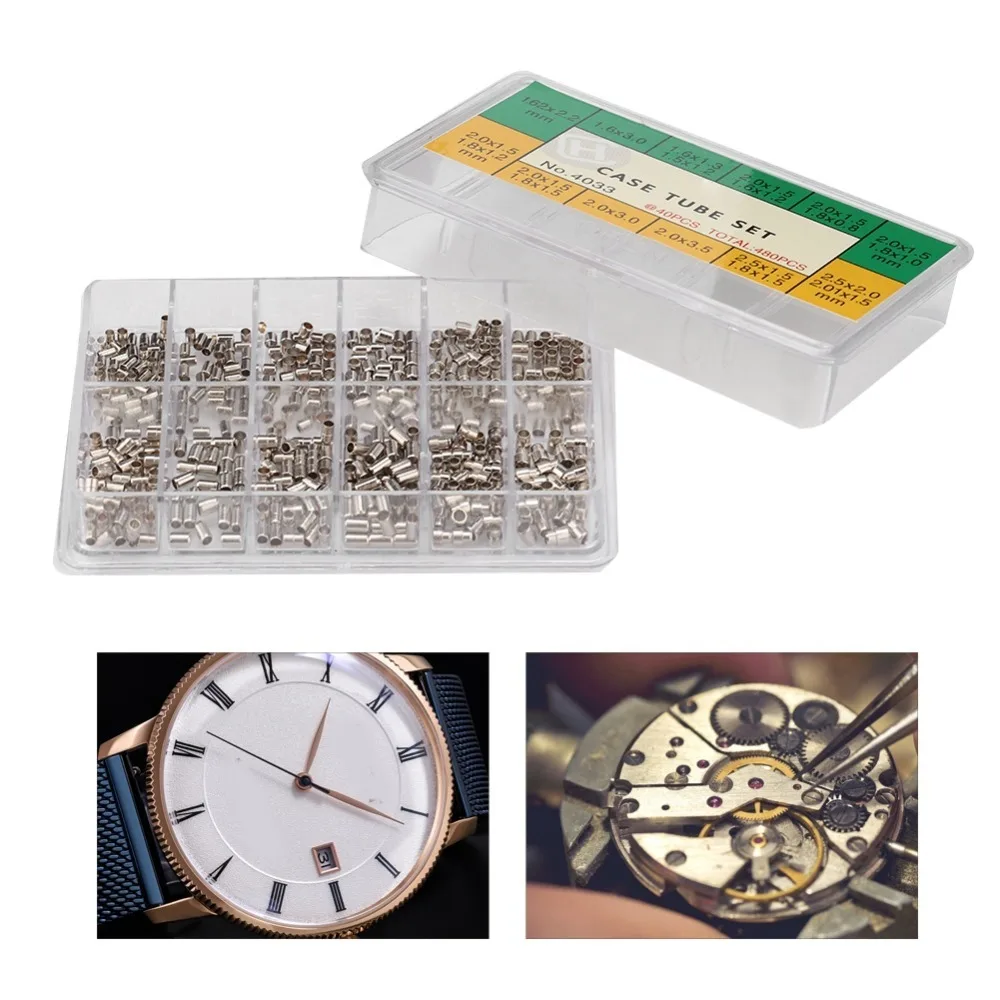 Long-Lasting Stainless Steel Watch Case Tube 12 Sizes Watchmaker Accessory Watch Parts Watchmaker Workshop