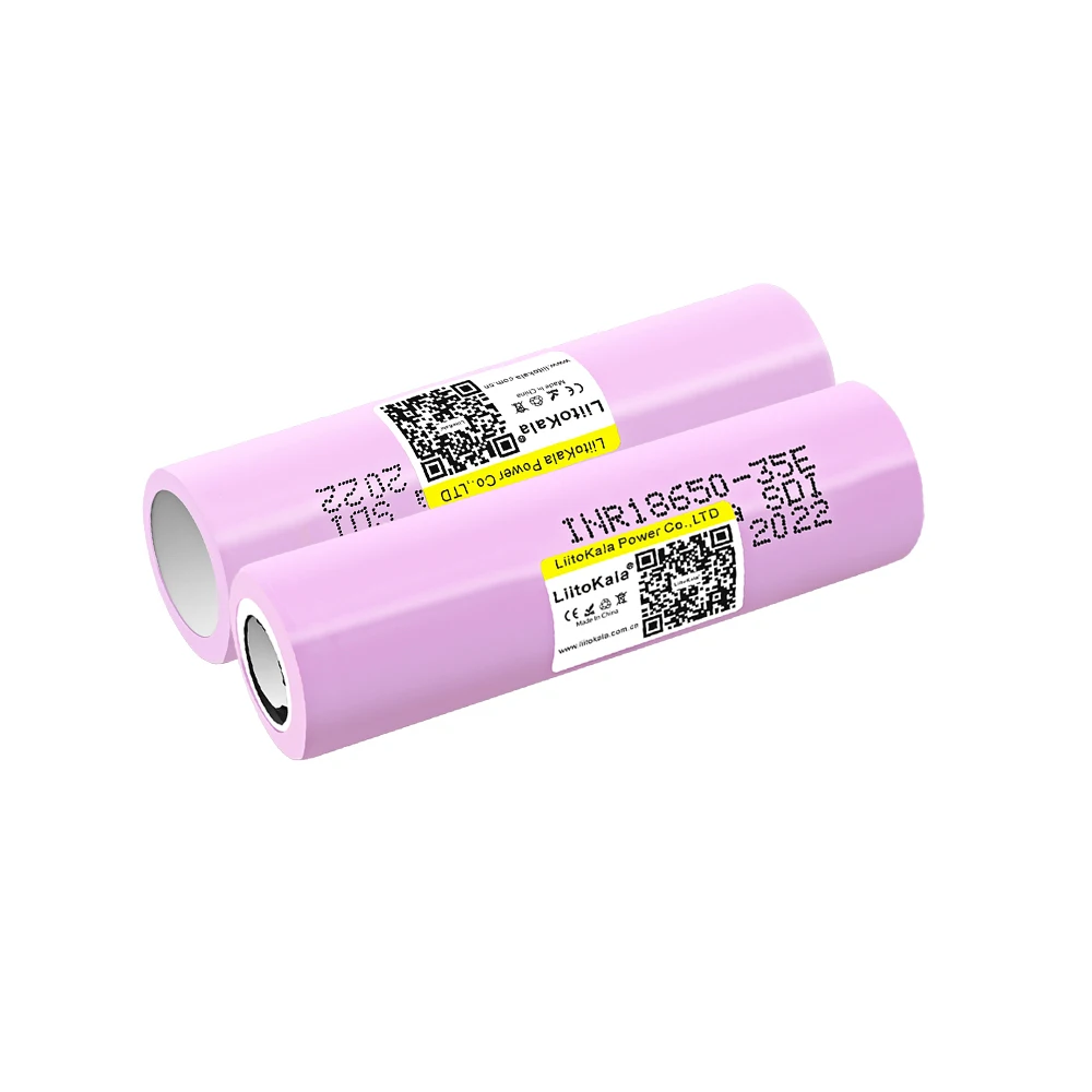 2 قطعة LiitoKala INR18650 35E 3.7V 18650 3500mAh بطاريّة ليثيوم قابلة لإعادة الشحن 25A التفريغ أدوات كهربائية بطارية مصباح