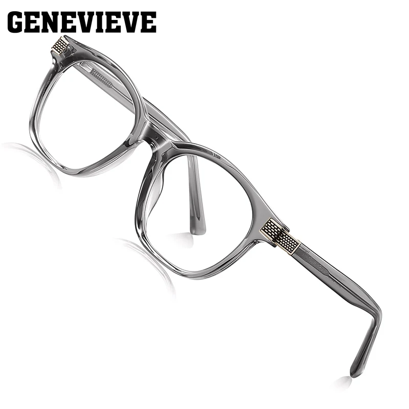 جنيف تصميم كلاسيكي بيضاوي بسيط للرجال والنساء مضاد للضوء الأزرق نظارات قراءة فوتوكروميك وصفة طبية قابلة للتخصيص LS107 #2