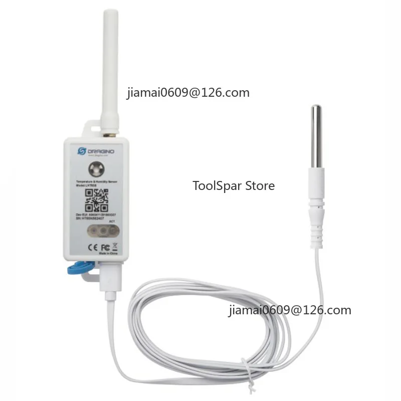 LoRaWAN Class A Temperature Humidity Sensor External Probe LoRaWAN v1.0.3 Wireless Environmental Monitoring Transmitter