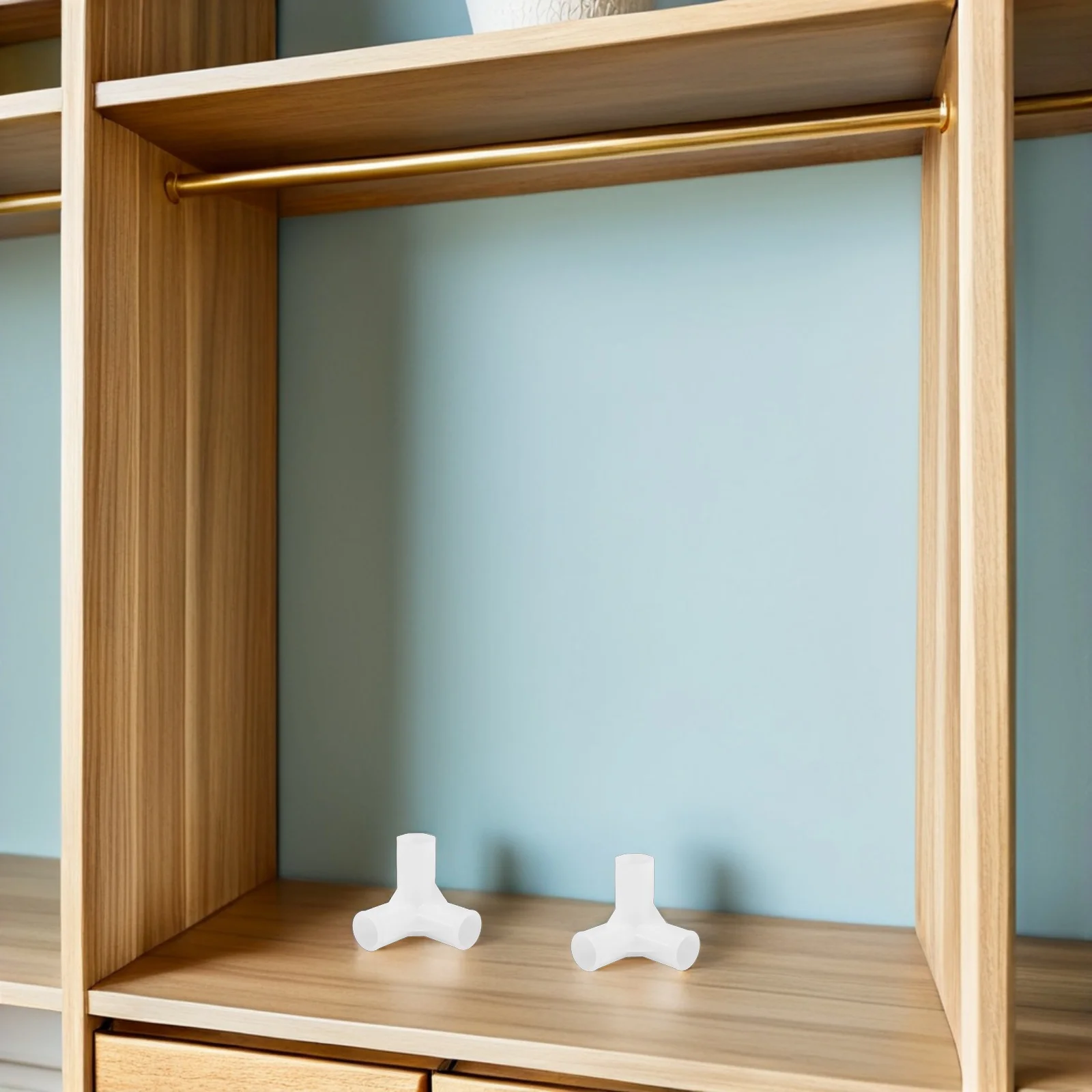 10 قطعة قضيب خزانة 3-Way موصلات متعددة الاستخدام تركيبات مشتركة بلاستيكية لخزانة الأحذية المنظم I.d 13 مللي متر موصل بلاستيكي #3