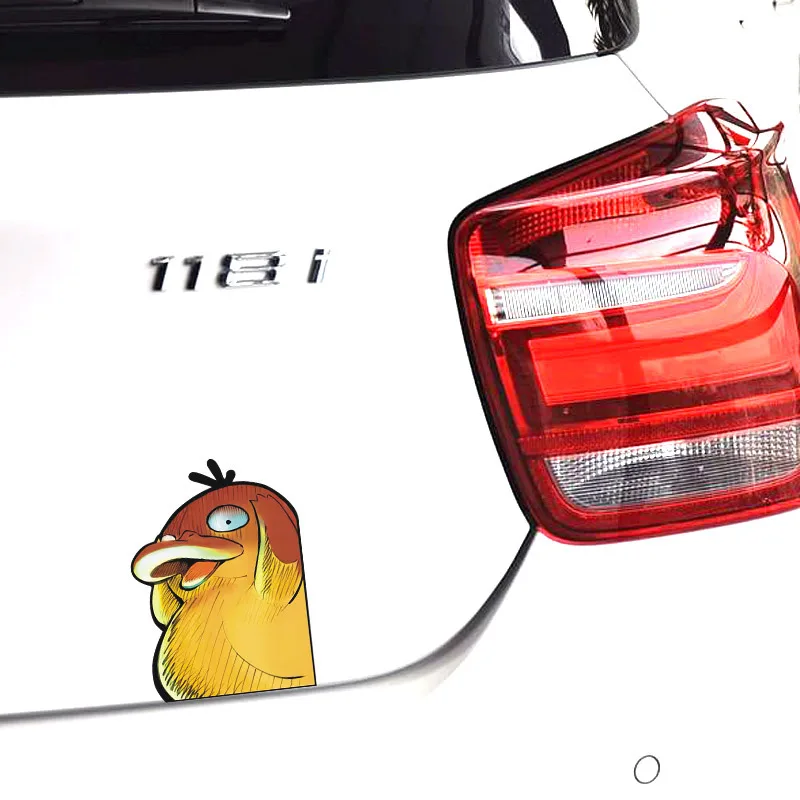 PVC Pokemon Psyduck Car Stickers Personality Stickers Decorative Car Motorcycle Bumper Creative Waterproof Stickers Accessories