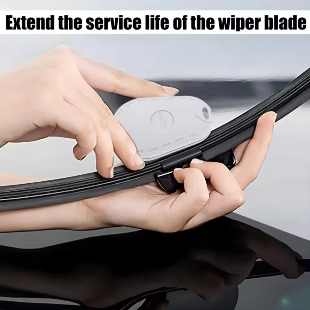 

Windshield Wiper Blade Restorer For Universal- Fit, Dual-Grit Surfaces, Fast Repair, For Durable ABS, Portable Strap