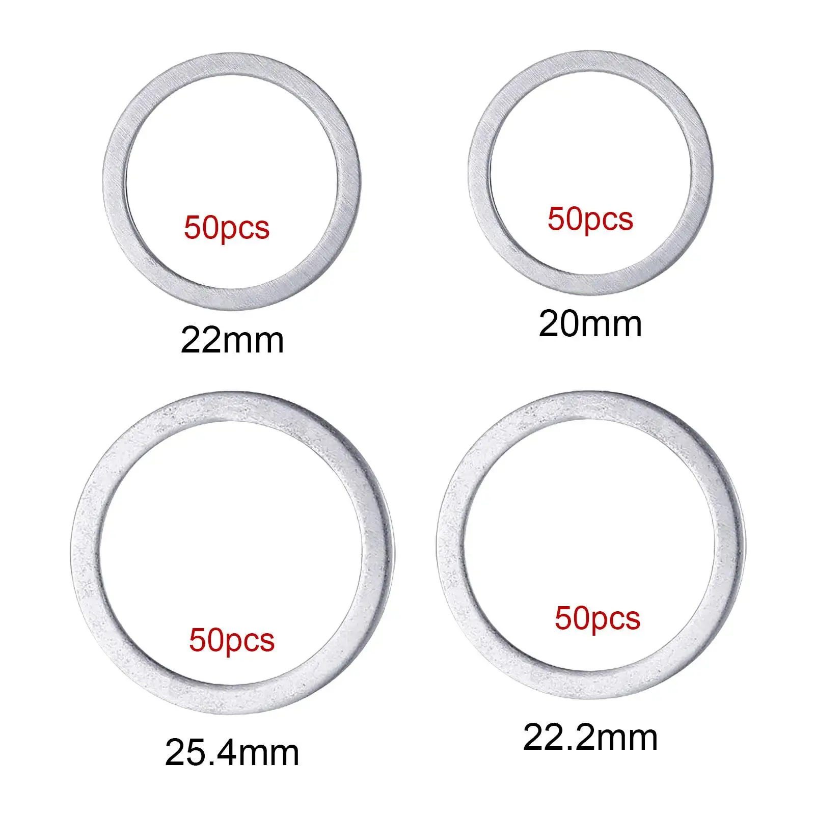 50 Stuks Zaagblad Bus Set Carving Disc Pakking Adapter Reduceerringen Voor Het Slijpen Van Houtbewerking Haakse Slijpgereedschap