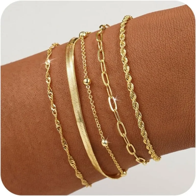 Bracelet chaîne plaqué or 18K non ternissant