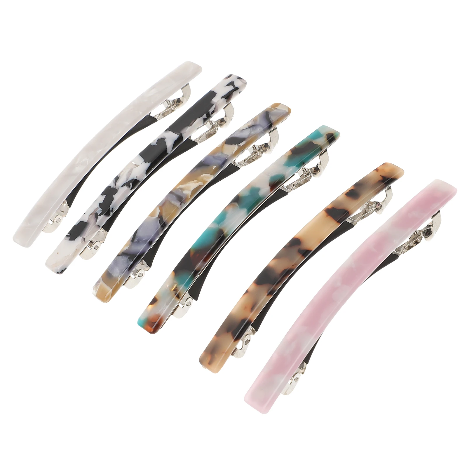 

6 шт., весенние заколки для волос с цветочной доской, челка с леопардовым принтом, аксессуары для женщин, стильная вечеринка, свадьба, повседневное использование, элегантный дизайн