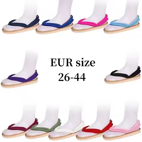 Multicolor EUR Size Anime Cosplay Shoes Nezuko Tanjiro Zenitsu Kanroji Mitsuri Flip Flops Kinomo Kimetsu No Yaiba Cosplay Shoes