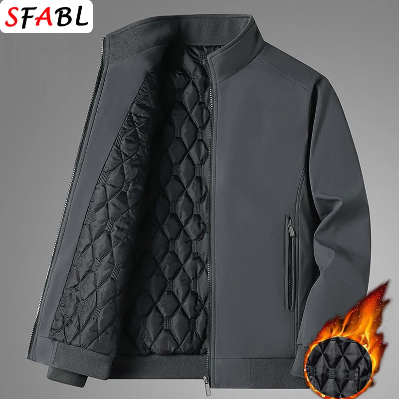 7XL 8XL Thermal Warm Padded Men\'s Winter Coat 5XL Men\'s Winter Jacket Casual Business Men\'s Autumn Jacket Thick Windproof Parka