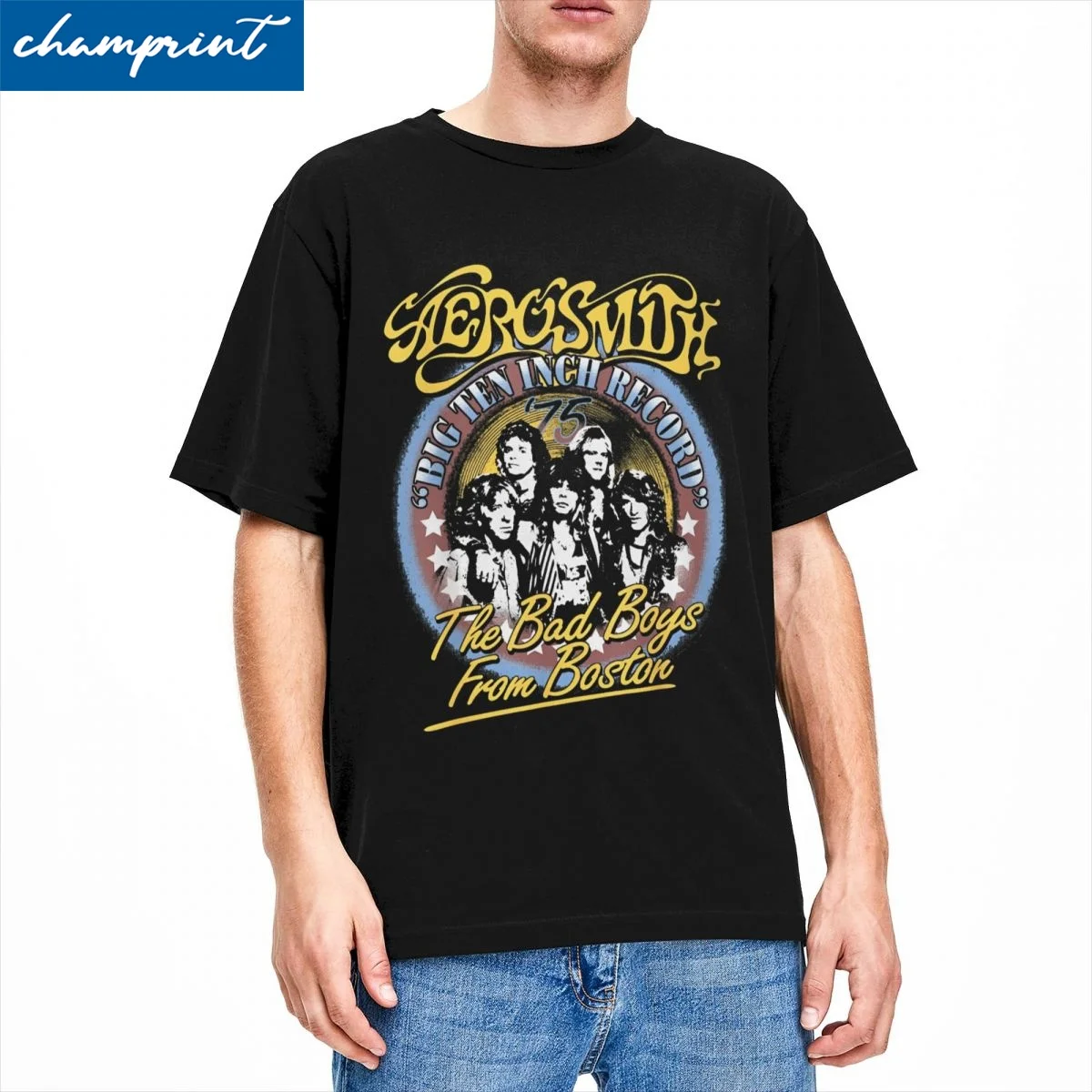 Men Women T-Shirts Aerosmith Rock Hipster Pure Cotton Tees Short Sleeve T Shirts O Neck Clothes Gift Idea