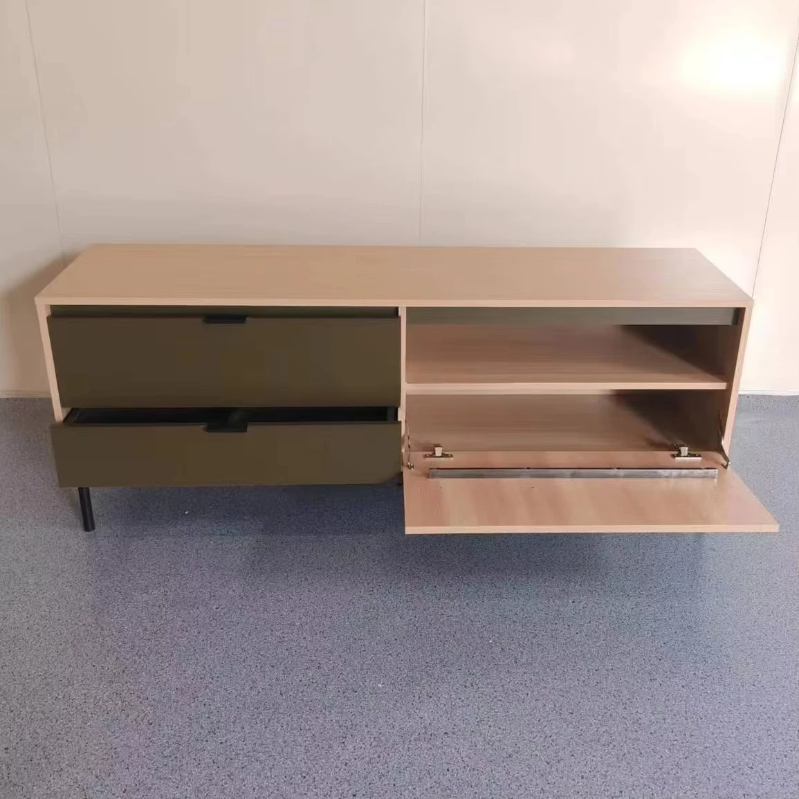 xx-Moroccan Living Room Cabinet Solid Oak Wood Industrial Chest of 6 Drawers*