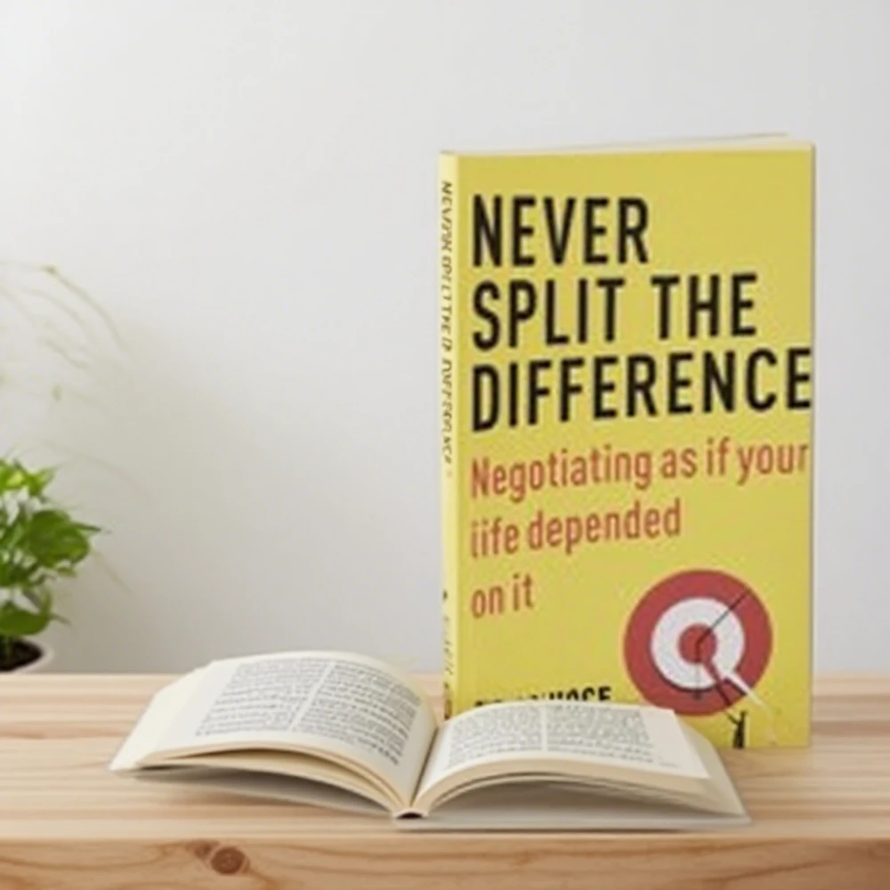 Geteilte niemals den Unterschied von Chris Voss. Bücher auf Englisch für Erwachsene, Verhandlungen, emotionale Intelligenz, neues Angebot