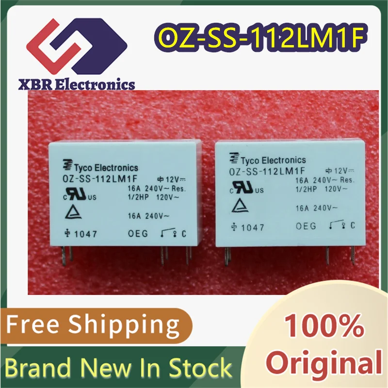 

(5/50 pieces) OZ-SS-112LM1F 12VDC 16A 6-pin 12V relay DIP Brand new genuine product In stock for quick delivery Free shipping