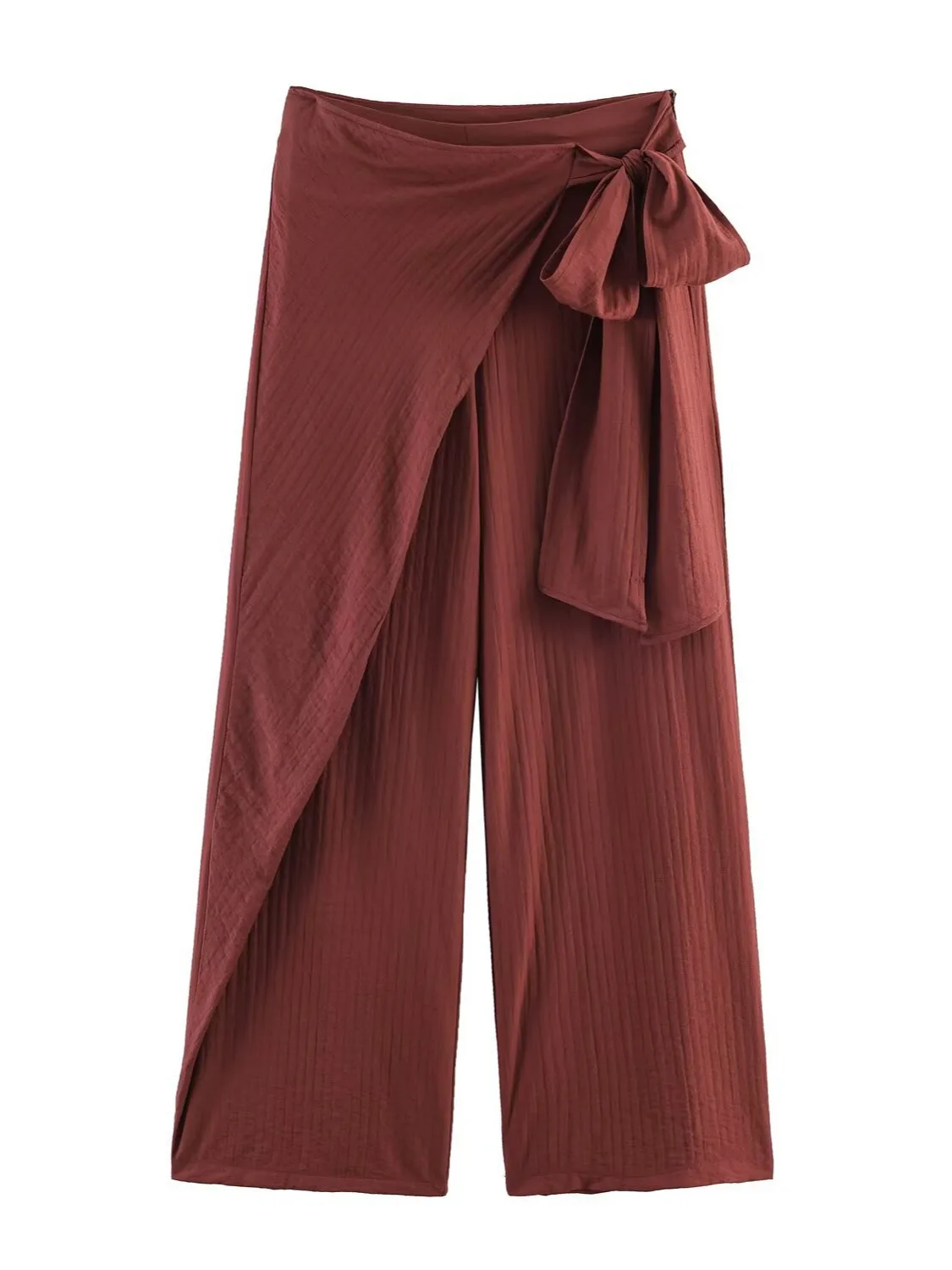 

Dave&di Wrapped Bow Wide Leg Pants Woman Clothes Women's Pants And Trousers